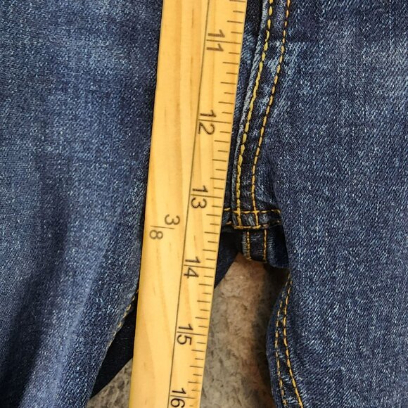 Levis Jeans Mens 40x30 505 Dark Wash Stretch High Rise Regular Fit Straight Leg - Picture 6 of 14